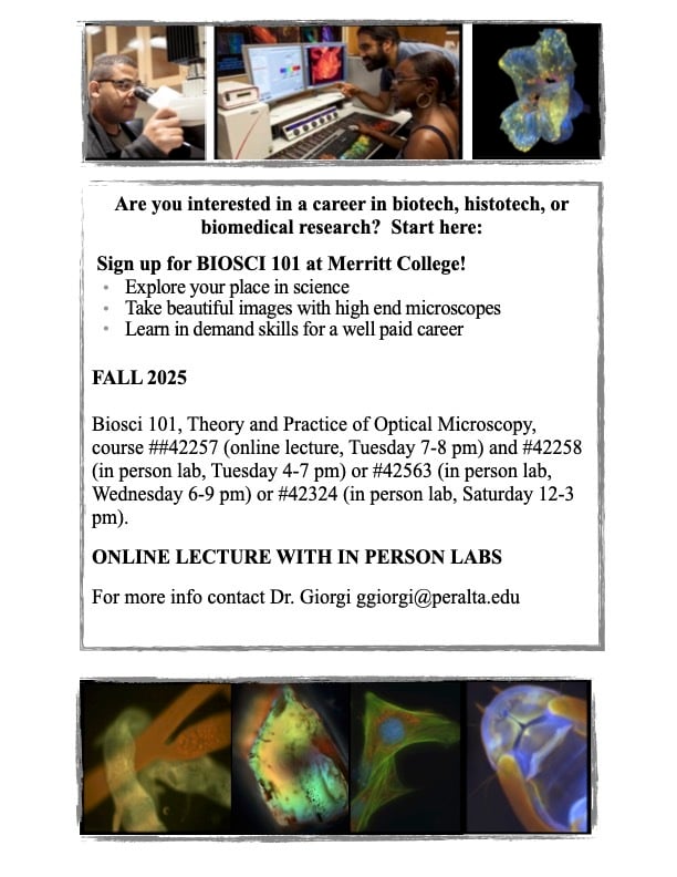 Biosci 101 FALL 2025 Flyer
