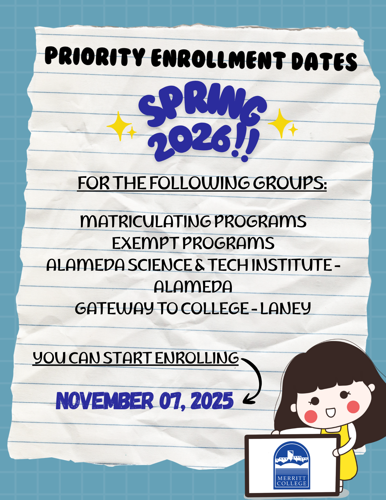 Sp26 Enrollment Dates #3